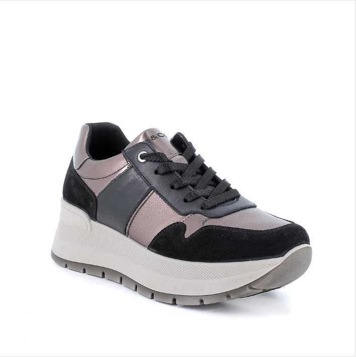 КРОССОВКИ IGI-CO SCARPE CON ZEPPA DA DONNA 6675400 NERO BRONZO DAL 35-41 НОВЫЕ 15390₽