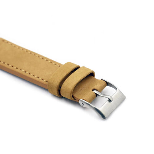 Uhrenarmband Nubuk Nubukleder Senfgelb von Pebro - 14, 16, 18, 20, 22, 24 mm - Bild 2 von 3