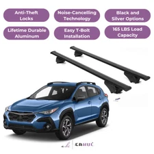 ERKUL Roof Rack Cross Bars for Subaru Crosstrek 2024-25 for Raised Rails - Black