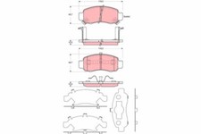 TRW GDB3376 Bremsbelagsatz vorne HONDA Insight