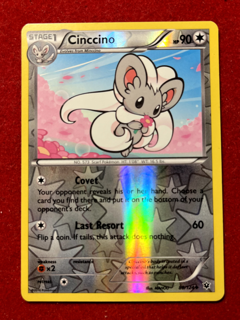 Cinccino 88/124 Fates Collide Reverse Holo LP