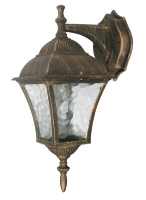 Rabalux 8391 Außenwandleuchte Toscana, E27, gold, rund, Klassisch, IP43, ø205mm