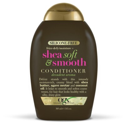OGX Frizz-Defy/Moisture Shea Soft & Smooth Conditioner Sz 13 Fl Oz Silcone Free