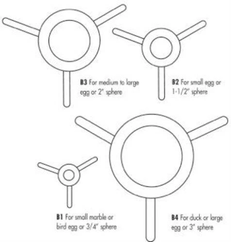Acrylic Egg Stands display marbles balls spheres geodes Easter Eggs globes rocks - Image 2 of 4