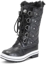 Polar Women's waterproof synthetic and leather Tall Winter Snow Boot SZ 11