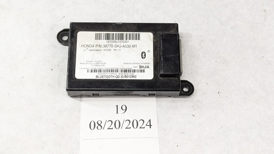 Módulo de control de comunicación Bluetooth Honda Odyssey 2008-2010 39880-SHJ-A030 Foto 2 de 4