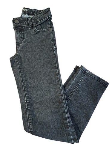 Cherokee Girls Jeans, Size 7, Black Zipper, Snap, Pockets