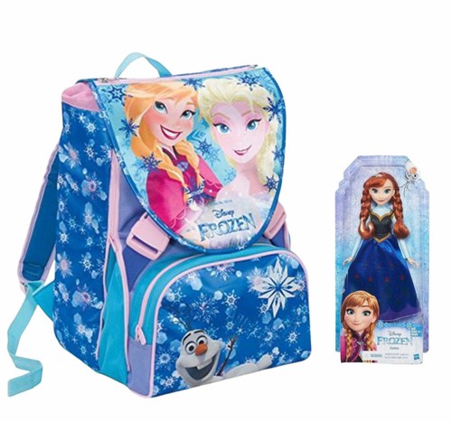 ZAINO SCUOLA SEVEN FROZEN SWEET HEART + BAMBOLA ELSA O ANNA ZAINETTO  CARTELLA | eBay