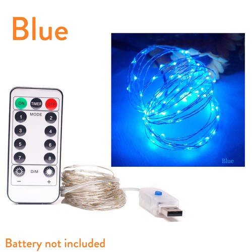 Waterproof 8 Modes LED String 1m - 10m Fairy Light Xmas Party Decor + Remote RML - Picture 15 of 21