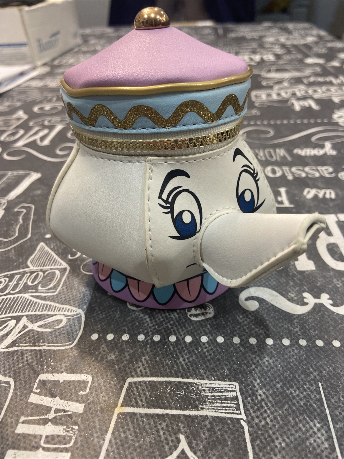 BEAUTY AND THE BEAST Mrs Potts PURSE Teapot Chip Disney RARE Primark