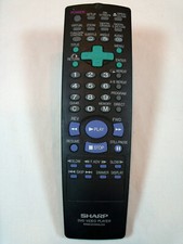 Sharp DVD Video Player Remote Control OEM Model RRMCG1249AJSA Black - Tested