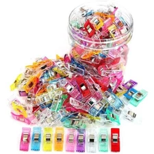 100pcs Plastic Sewing Clips Clamp for Quilting Sewing Knitting Crochet Craft DIY