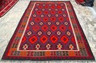 Afghan Handwoven Maimana Kilim Anatolian Living Room Area Kilim Rug 296x205cm