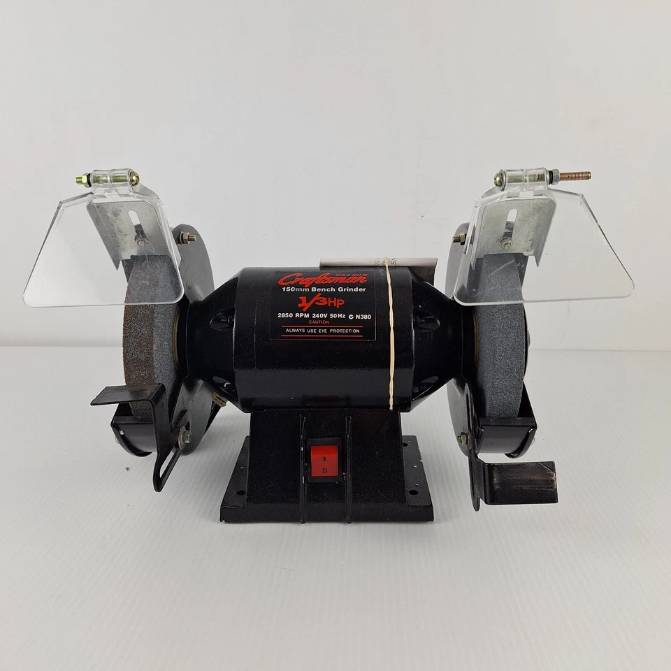 CRAFTSMAN Magnum 150mm Bench Grinder 1/3 HP 2850 RPM 240V 50HZ + Manual Tested - image 3 of 4