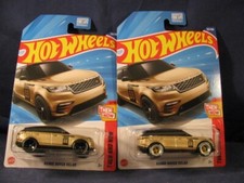 2025 Hot Wheels Gold Range Rover Velar, w/Real Riders Wheel Swap