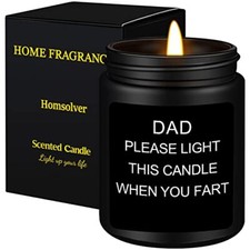 Homsolver Dad Gifts from Daughter Son,Dad Birthday Sandalwood Scented Candle