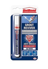 Grout Reviver Pen Unibond Antibacterial Easy to Use Whitener Touch Up Paint New