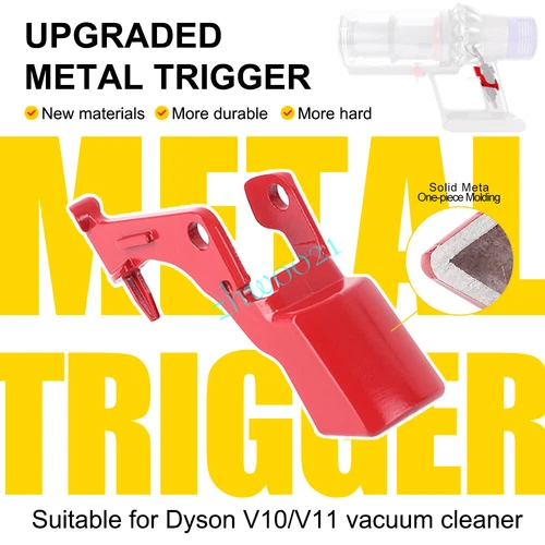 Metal Power Trigger Upgrade Switch Button for Dyson V10 V11 Vacuum Cleaner