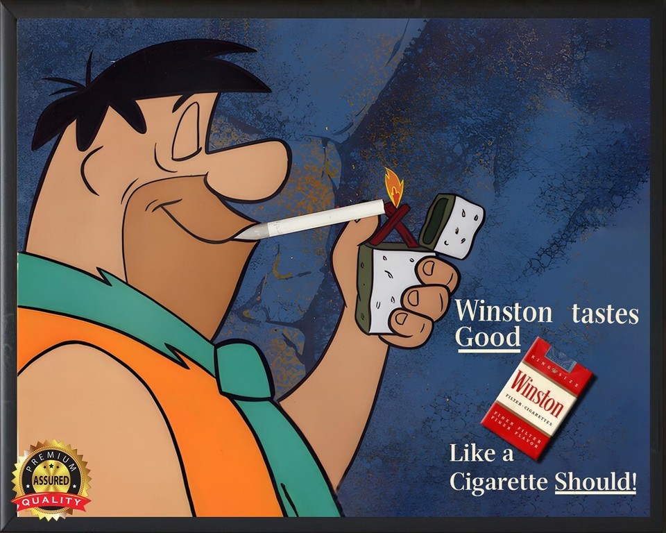 Fred Flintstone Smoking Winstons Commercials Started Getting Bolder Than Ever Before In The 70 551668