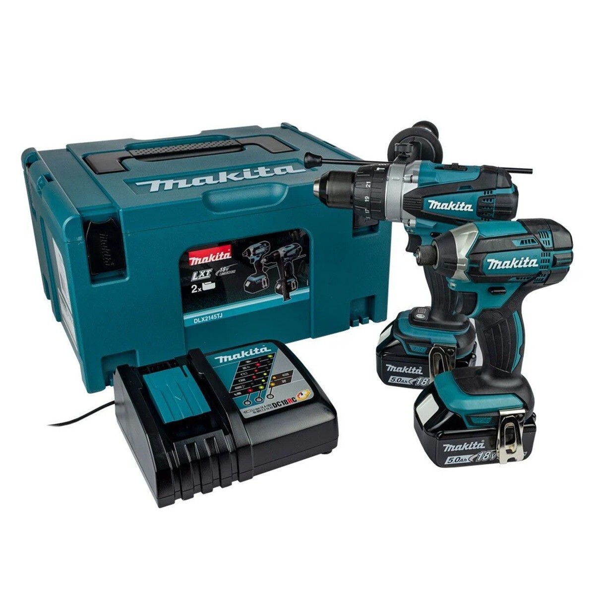 Makita DLX2145TJ Cordless 18V Combi Drill & Impact Driver Kit