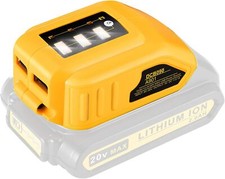 USB Adapter Compatible with Dewalt 10.8V/14.4V/18V Li-Ion Battery USB Charger