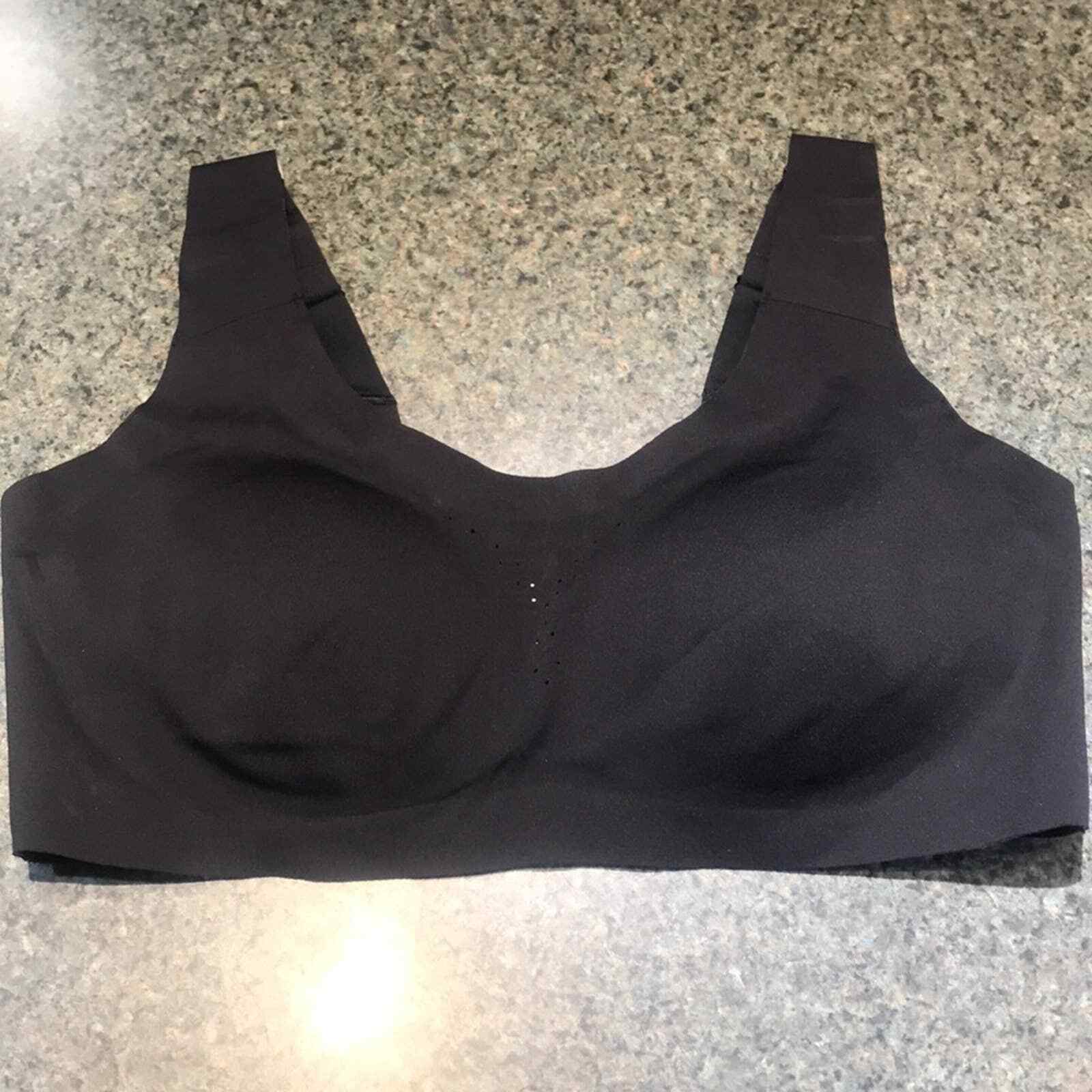 Avia black padded sports bra with adjustable straps a… Gem