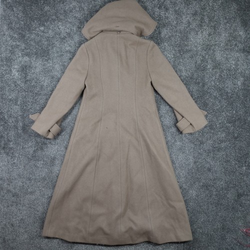 Vintage Duffle Coat Jacket Nicolette Wool Hooded Long Overcoat Union Made - Picture 2 of 16