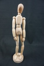Ikea Posable Mini Mannequin Wood Model Stand Jointed Gestalta 13" Figure
