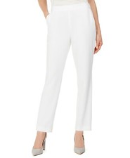 NEW KASPER WHITE CAREER STRAIGHT PANTS SIZE 12 79