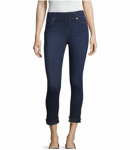 MIXIT Women's Denim Roll Cuff Cropped 
