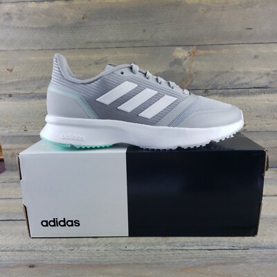 adidas Women's Nova Flow Running Sneakers  Grey White Bahia Mint Sz 11 NIB