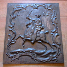 Kaminplatte, "Friedrich der Gro&szlig;e 1765"