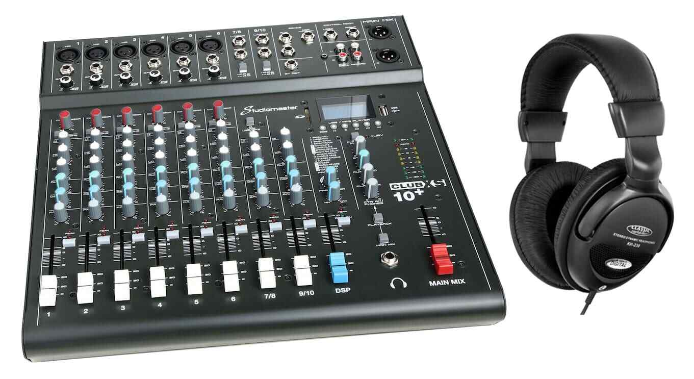 Studiomaster Club XS 10 Набор 8-канальных микшеров 10 Eingnge DSP Fuschalter Kopfhrer 50290₽