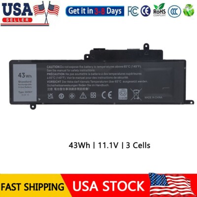 GK5KY Battery For Dell Inspiron 11 3000 3147 3148 3152 Series Inspiron 7000 43Wh