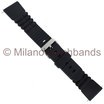 22mm Speidel  Rubber Replacement Sports Mens Watch Band 781 Buy One Get One Free