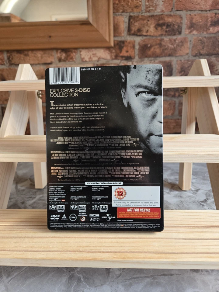 THE ULTIMATE BOURNE COLLECTION (2002 - 2007) DVD, Limited Edition Steelbook - Image 2 of 3