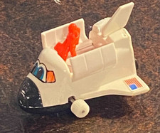 Vintage Tomy Wind-Up Space Shuttle NASA w/ Astronaut WORKS