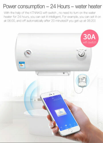30amps Water Heater Timer Smart Pump Switch WiFi+Remote Control AC110V 220V - Picture 4 of 12