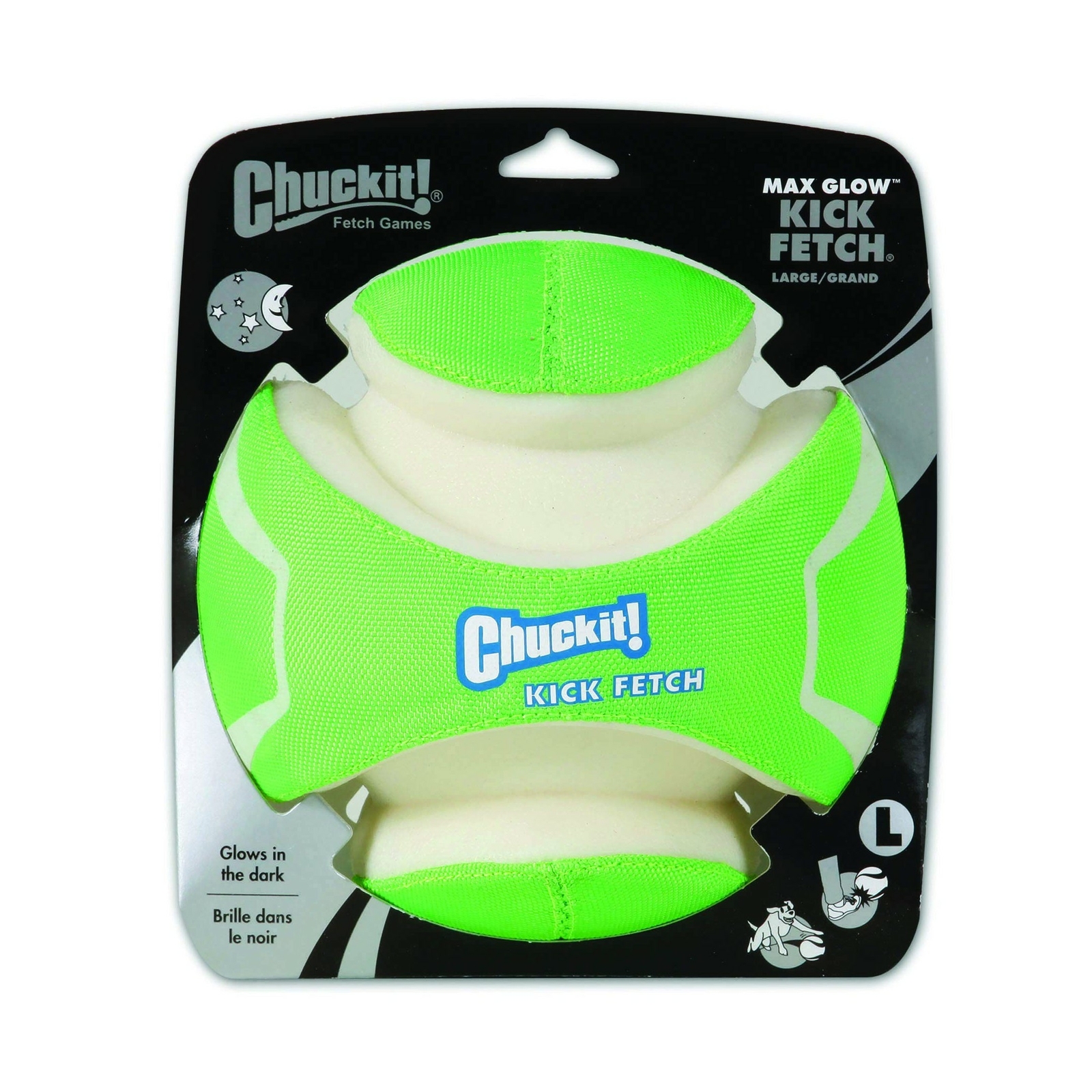 Chuckit Max Glow Kick Fetch Large Durable Construction High 