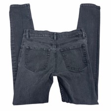 Betabrand Jeans Womens 27 Gray Slim Straight Stretch Denim Pants Made In USA