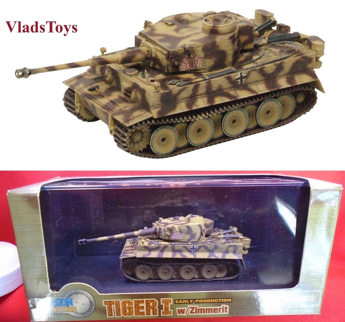 ★TIGER Ⅰ★Sd.Kfz.181 ★DRAGON w/Zimmerit Sd.Kfz. 181 Tiger-I Late production .w/Zimmerit Dragon 7203