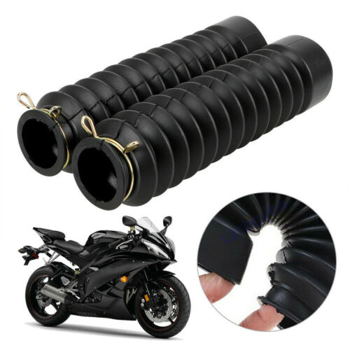 2x Motorrad Universal Vorderradgabel Staubschutzmanschetten Stoßdämpfer Gummi - Bild 1 von 6