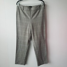 Talbots womens Chatham ankle turning plaid pants size 10 carrer
