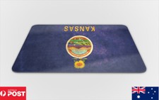 MOUSE PAD DESK MAT ANTI-SLIP KANSAS US AMERICAN STATE FLAG