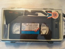 Vintage Sakar VHS Camcorder Cleaning Kit With Mini Vacuum. Factory Sealed New 