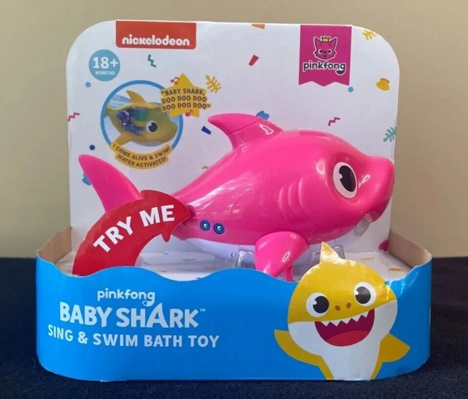 Baby shark swim and sing bath toy 2025