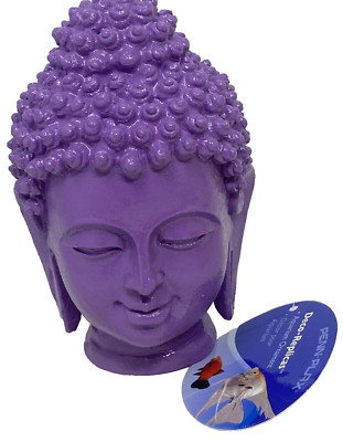Penn Plax Deco Replicas Aquarium Ornament Purple Buddha Head 4 1/2''