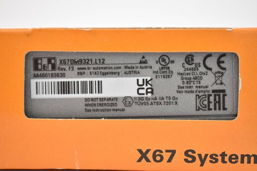 B&R automation digital Mischmodul X67 DM 9321.L12 ( X67DM9321.L12 ) Rev. F3 - Bild 2 von 2