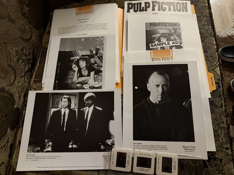 Pulp Fiction Buena Vista Press Kit Rare Film Slides Photo Stills Promo Tarantino