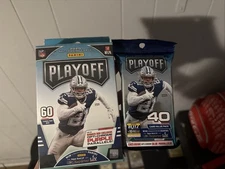 2020 Panini Playoff Football Sealed Hanger Box Look For Opti-Chrome Purple RC's